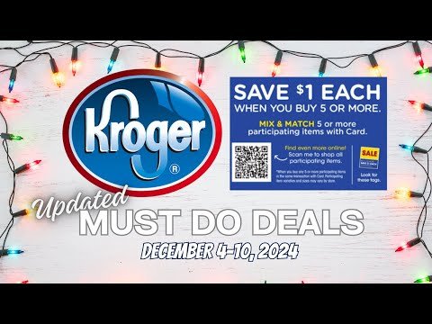 *FREEBIE* Kroger UPDATED (Again) Must Do Deals for 12/4-12/10 | MEGA DEALS & MORE!