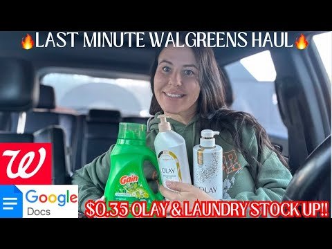 12/1-12/7 WALGREENS HAUL (Last Minute & EASY!) $0.35 Olay Products & Stock Up On Laundry Care!