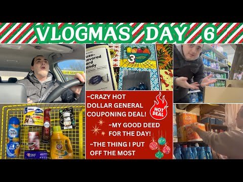 CRAZY AWESOME DOLLAR GENERAL COUPONING DEAL ~ GOOD DEED FOR THE DAY~PUT THIS OFF THE MOST~ VLOGMAS 6