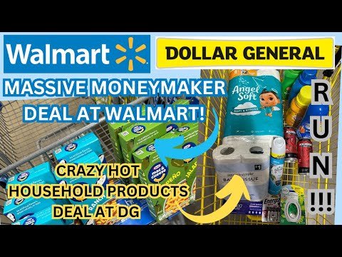 *RUN ASAP!* ~ MASSIVE MONEYMAKER DEAL AT WALMART! ~ CRAZY HOT HOUSEHOLD PRODUCTS DEAL AT DG ~12/7/24