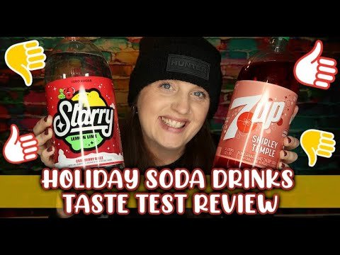 Soda Taste Test Review || 7up Shirley Temple || Starry Cranberry Blizz