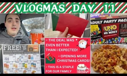 THE DEAL WAS EVEN BETTER THAN I EXPECTED! ~ OPENING MORE CARDS ~ A STAPLE DINNER FOR US ~ VLOGMAS 11