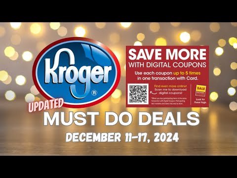 *Veggie Trays!* Kroger UPDATED Must Do Deals for 12/11-12/17 | MEGA SALE & MORE