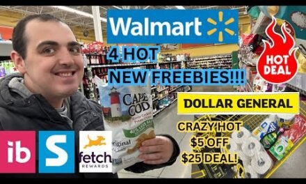 *RUN!* ~ 4 HOT NEW WALMART FREEBIES! / CRAZY HOT DOLLAR GENERAL $5 OFF $25 DEAL ~ 12/14/24