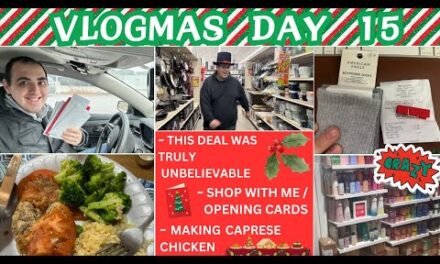 THIS DEAL WAS TRULY UNBELIEVABLE! ~ SHOP WITH ME / OPENING CARDS ~ MAKING CAPRESE CHICKEN~VLOGMAS 15