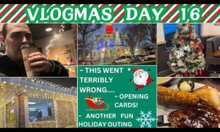 THIS WENT TERRIBLY WRONG ~ ANOTHER FUN HOLIDAY OUTING ~ OPENING MORE CARDS ~ VLOGMAS DAY 16