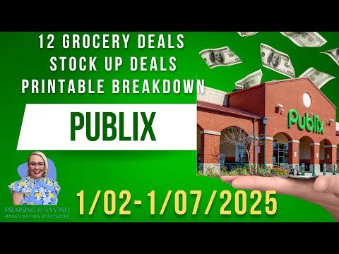 Publix Couponing Deals for 1/02-1/07/2025 Using Only Your Phone to Save Money using Publix App