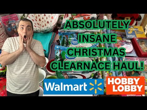 ABSOLUTELY INSANE CHRISTMAS CLEARANCE HAUL! ~ WALMART / HOBBY LOBBY ~ UP TO 90% OFF FINDS!!!