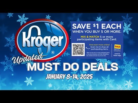 *NEW FREEBIE* Kroger UPDATED Must Do Deals for 1/8-1/14 | MEGA SALE, Weekly Digitals, & MORE