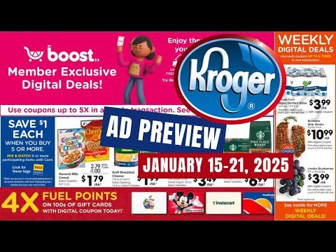 *Boost Member Exclusives* Kroger Ad Preview for 1/15-1/21 | MEGA SALE & MORE