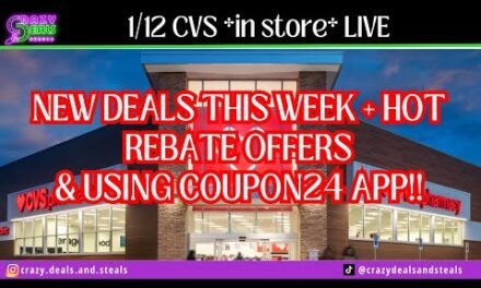 1/12 CVS *in store* LIVE! NEW DEALS THIS WEEK + LOTS OF REBATE $$ & COUPON24