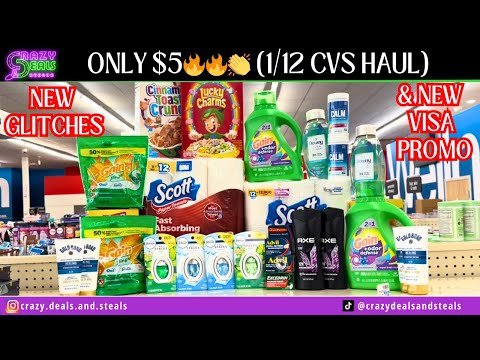 🎉1/12 CVS HAUL 🎉$10/$70 MM & $.20 LAUNDRY + PAPERPRODUCTS + NEW GLITCHES! #cvsdeals #cvshaul