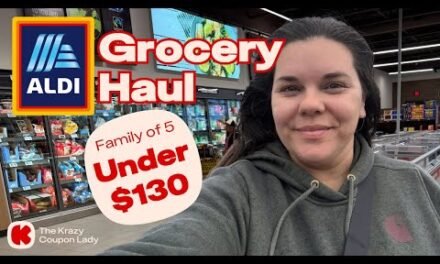 Weekly Aldi Grocery Haul (January 2025): Haul Under $130 for a Family of 5!