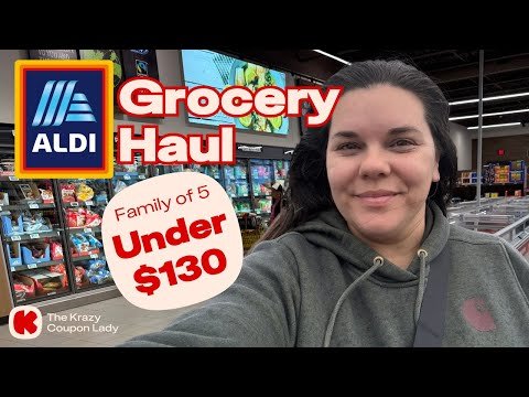 Weekly Aldi Grocery Haul (January 2025): Haul Under $130 for a Family of 5!