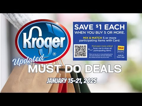 *FREEBIE* Kroger UPDATED Must Do Deals for 1/15-1/21 | Mega Sale Deals & MORE
