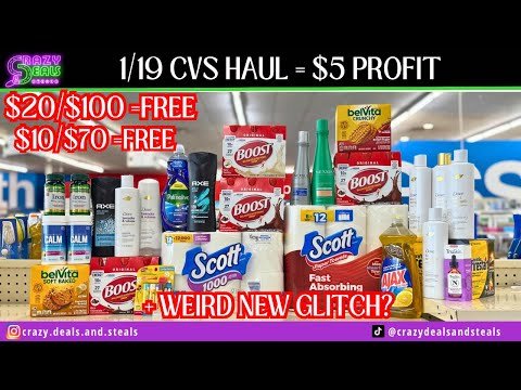 π1/19 CVS HAUL π$10/$70 MM & $20/$100 MM + + WEIRD NEW NEW GLITCH! #cvsdeals #cvshaul