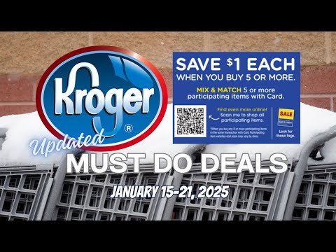 *FREEBIE* Kroger UPDATED Must Do Deals for 1/15-1/21 | NEW Mega Deals, Weekly Digitals, & MORE