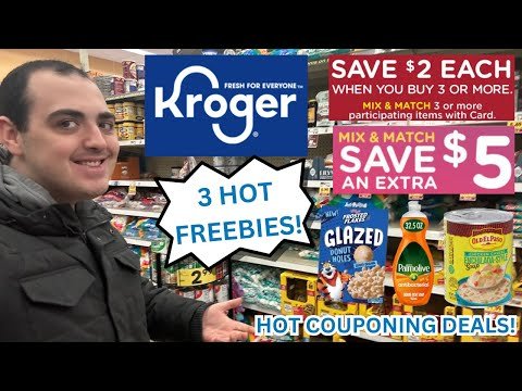 3 HOT FREEBIES AT KROGER!~LOTS OF HOT COUPONING DEALS! ~NEW MEGA EVENT / INSTANT SAVINGS~1/22 - 1/28