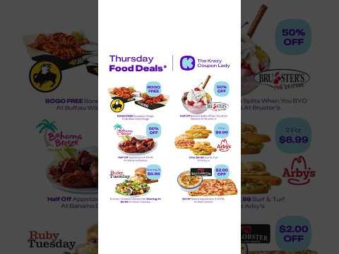 Thursday Food Deals #krazycouponlady #thursdayfooddeals #cheapfood