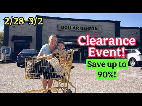 Dollar General CLEARANCE EVENT! Up to 90% Off! 2/28-3/2/25