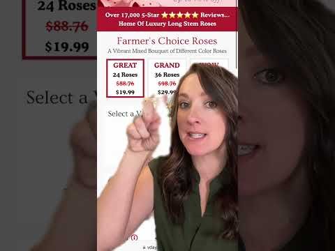 That’s less than $1 per ROSE! I dont know how long this will last so place your order so you can