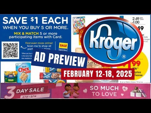 *NEW MEGA* Kroger Ad Preview for 2/12-2/18 | Buy 5 or More Save $1 Each MEGA SALE & MORE