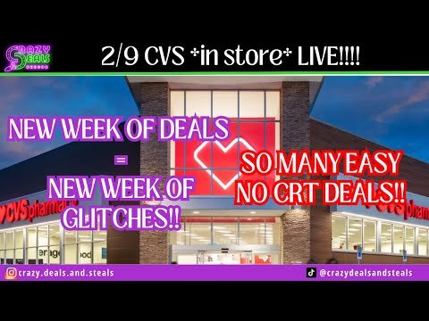 2/9 CVS *in store* LIVE!! New Week Of CVS Deals + Lots of New Glitches & Super Easy NO CRT Deals