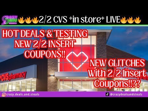 2/2 CVS *in store* LIVE!! Testing New 2/2 CVS DEALS & New 2/2 Insert / Printable Coupons & Glitches!