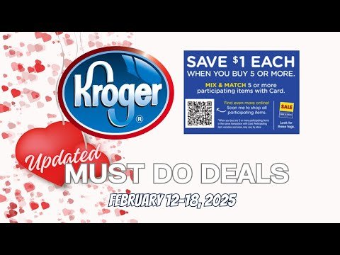 *More DEALS!* Kroger UPDATED Must Do Deals for 2/12-2/18 | Mega Sale, 5x Weekly Digitals, & MORE
