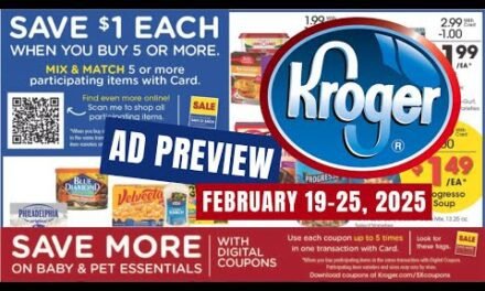 *MEGA SALE* Kroger Ad Preview for 2/19-2/25 | Buy 5 Save $1 Each Meg Sale, 5x Digitals, & MORE