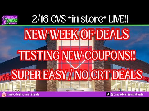 2/16 CVS *in store* LIVE!! New Week Of CVS Deals- Testing New Coupons & SUPER EASY CVS Deals