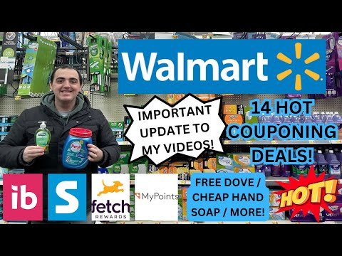 14 HOT WALMART COUPONING DEALS ~ FREE DOVE / CHEAP HAND SOAP / MORE ~ IMPORTANT UPDATE TO MY VIDEOS