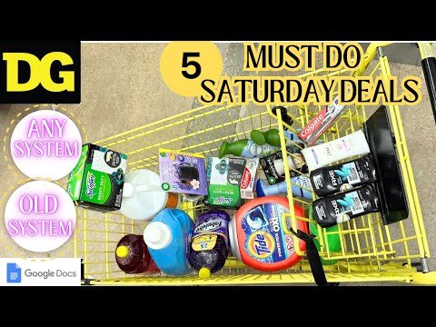 👏3/15 DOLLAR GENERAL SATURDAY DEALS @ ANY SYSTEM STORE -DG Couponing (LAUNDRY,HOUSEHOLD &PERS. CARE)