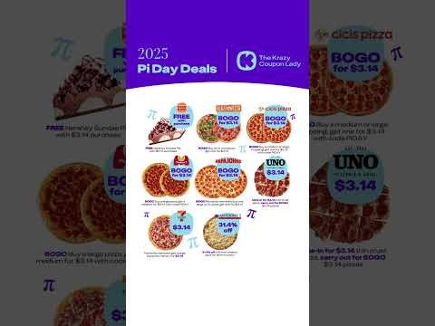 $3.14 Deals on 3/14! Check out these Pi Day Offers π #krazycouponlady