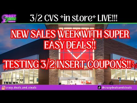 3/2 CVS *in store* LIVE!! Super EASY CVS Deals This Week & Testing New 3/2 Insert Coupons!