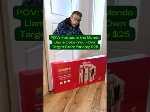 🔥 NEW AT TARGET: Mondo Llama Color-Your-Own Target Store Fort