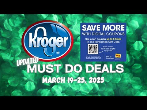 *RUN Deals!* Kroger UPDATED Must Do Deals for 3/19-3/25 | 5x Digitals, G*tch Deal, & Self-Care Event