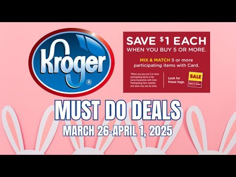 *MEGA SALE* Kroger MUST DO Deals for 3/26-4/1 | 3 FREEBIES, 33% Off Candy, MEGA SALE, & MORE!