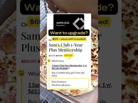 $25 Sam’s Club Membership + A Free Cafe Pizza (link in comments)