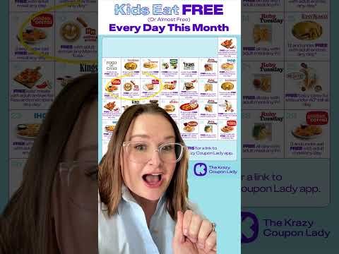 Kids Can Eat for FREE at These Restaurants in March  #krazycouponlady #freefood