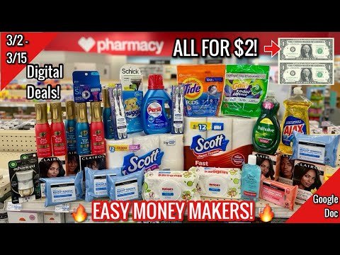 CVS Free & Cheap Coupon Deals & Haul |3/2 – 3/15| Easy Money Makers & FREEBIES🔥| Learn CVS Couponing