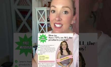 Sooo excited to host another Free Live Coupon Class! ✅Thursday 4/3 at 3pm EST! Learn how to save 75%