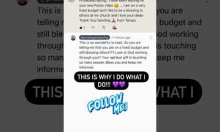 Blessing others is what it is all about