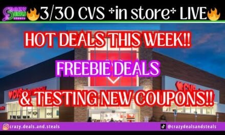 3/30 CVS *in store* LIVE!! Hot Deals This Week , FREEBIES, & Testing New Coupons! 3/30 CVS Haul