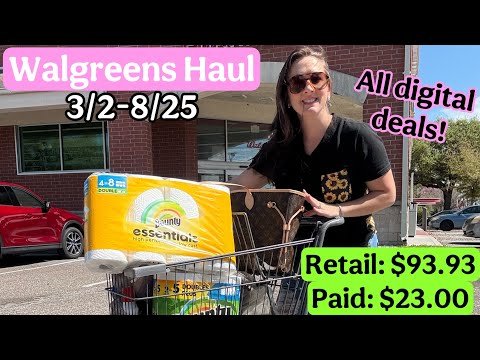 Walgreens Haul- Save 75% using all digital coupons 3/2-8/25 | Beginner Coupon Deals!