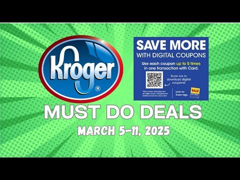 *FREE Shampoo* Kroger MUST DO Deals for 3/5-3/11 | 5x Digitals, Self-Care Event, & MORE