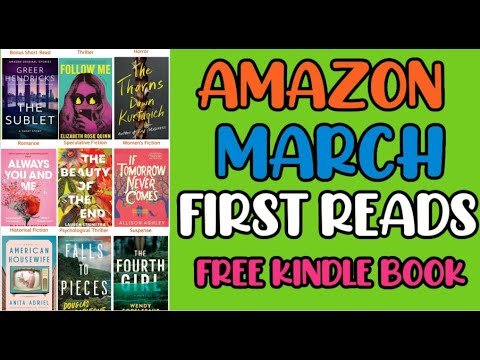 March Amazon First Reads || FREE Kindle Book || Book Freebie