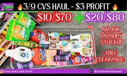 🔥OMG🔥3/9 CVS HAUL = $3 PROFIT👏 +  $10/$70 & $20/$80 DEALS- MAJOR LAUNDRY Deals #cvsdeals #cvshaul