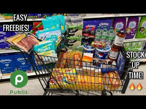 Publix Free & Cheap Grocery Couponing Deals & Haul| EASY FREEBIES!  STOCK UP TIME!🔥|4/9 or 4/10-4/19
