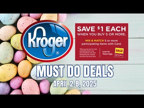 *MEGA SALE* Kroger MUST DO Deals for 4/2-4/8 | Buy 5 Save $1 Each, Personal Care Event, & MORE